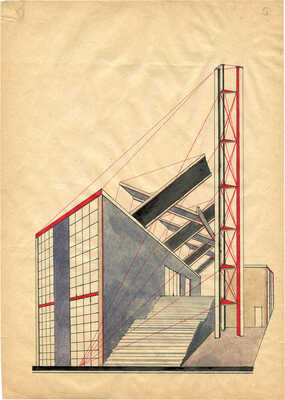 Мельников Константин Степанович. Макет павильона на Международной выставке декоративных искусств в Париже в 1925 г.
